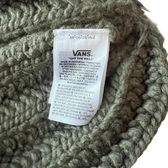 VANS Coastal NWOT Grape Leaf Women's Beanie Knit Hat One Size - Picture 5 of 6